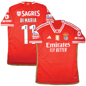 Benfica 2023/24 Away Shirt With Di Maria 11 (Liga Portugal
